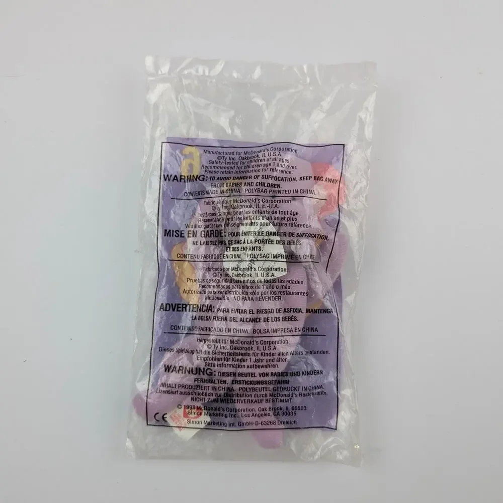 7 Sealed McDonald's TY Teenie Beanie Babies 1998-2000 Mixed Lot